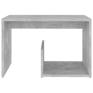 vidaXL Side Table Concrete Grey 59x36x38 cm Engineered Wood