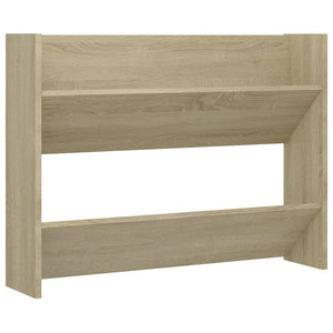 vidaXL Wall Shoe Cabinet Sonoma Oak 80x18x60 cm Engineered Wood