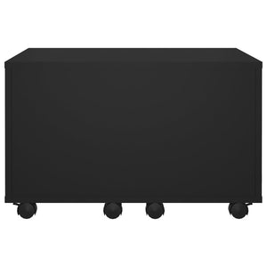 vidaXL Coffee Table Black 60x60x38 cm Engineered Wood