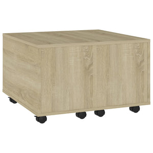 vidaXL Coffee Table Sonoma Oak 60x60x38 cm Engineered Wood