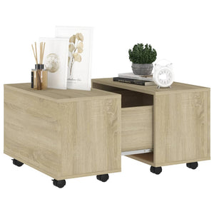 vidaXL Coffee Table Sonoma Oak 60x60x38 cm Engineered Wood