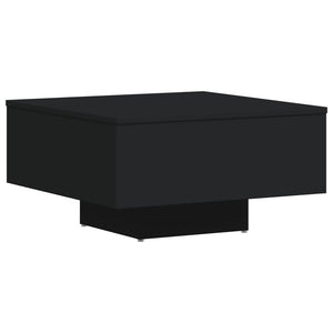 vidaXL Coffee Table Black 60x60x31.5 cm Engineered Wood