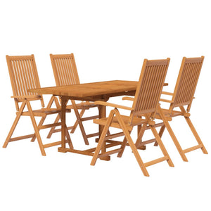 vidaXL 5 Piece Garden Dining Set Solid Wood Acacia