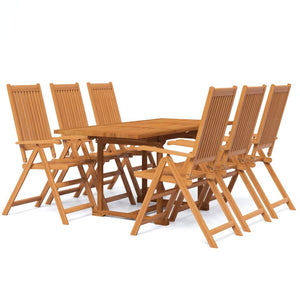 vidaXL 7 Piece Garden Dining Set Solid Wood Acacia