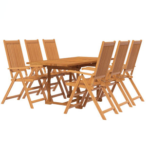 vidaXL 7 Piece Garden Dining Set Solid Wood Acacia