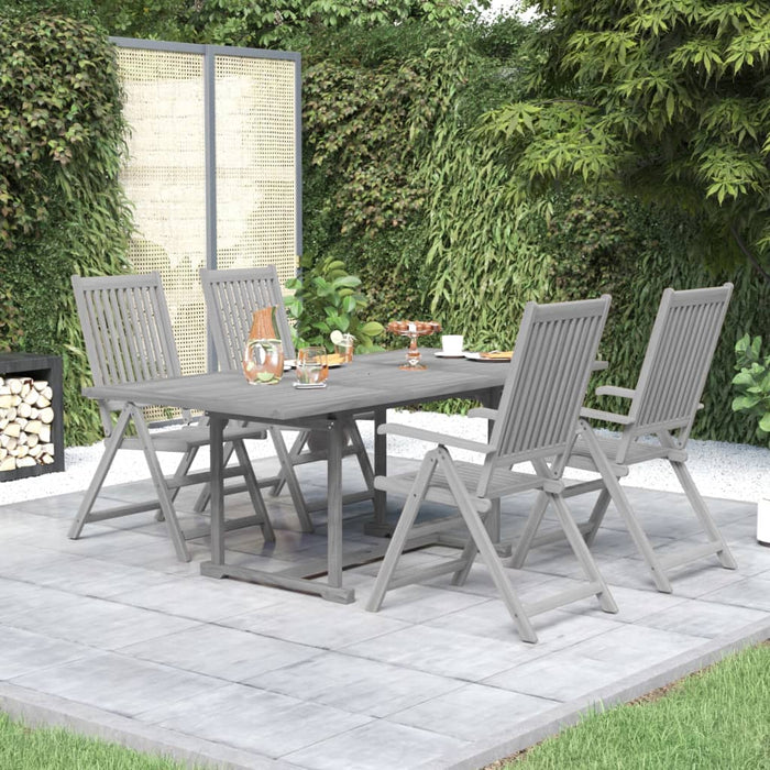 vidaXL 5 Piece Garden Dining Set Solid Wood Acacia