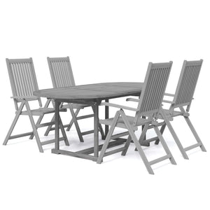 vidaXL 5 Piece Garden Dining Set Solid Wood Acacia