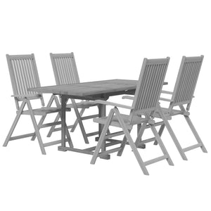 vidaXL 5 Piece Garden Dining Set Solid Wood Acacia