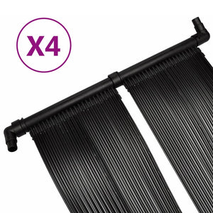 vidaXL Solar Pool Heater Panel 4 pcs 80x620 cm