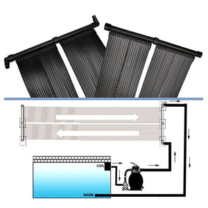 vidaXL Solar Pool Heater Panel 4 pcs 80x620 cm