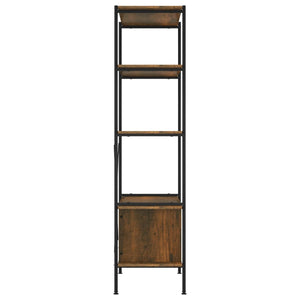 vidaXL 5-Tier Shelving Unit with Cabinet 80x40x163 cm Steel and Engineered Wood