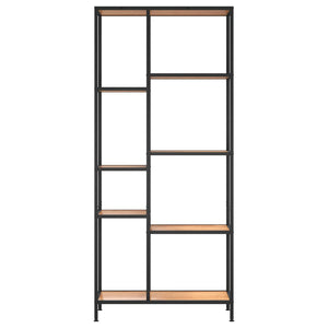 vidaXL Book Shelf 80x30x180 cm Steel and Engineered Wood