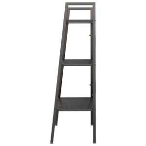 vidaXL 3-Tier Standing Shelf Black 56x35x108 cm