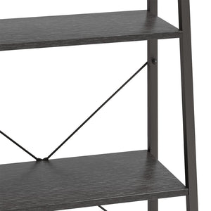 vidaXL 3-Tier Standing Shelf Black 56x35x108 cm