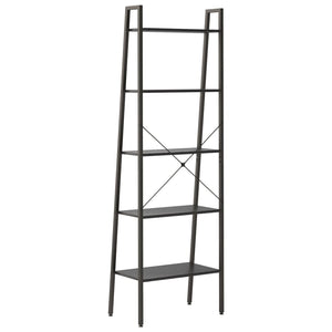 vidaXL 5-Tier Standing Shelf Black 56x35x174 cm