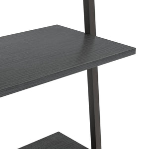 vidaXL 5-Tier Leaning Shelf Black 64x34x185.5 cm