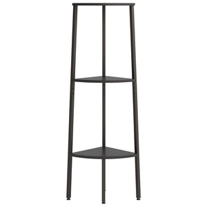 vidaXL 3-Tier Corner Shelf Black 45.5x31.5x120 cm