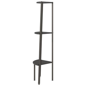 vidaXL 3-Tier Corner Shelf Black 45.5x31.5x120 cm