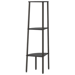 vidaXL 3-Tier Corner Shelf Black 45.5x31.5x120 cm