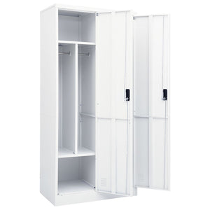 vidaXL Wardrobe White 80x50x180 cm Steel