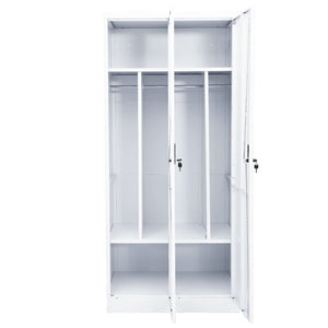 vidaXL Wardrobe White 80x50x180 cm Steel