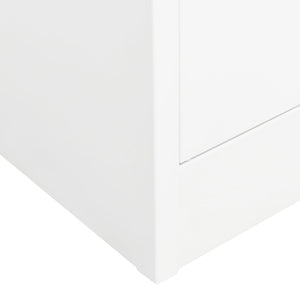 vidaXL Wardrobe White 80x50x180 cm Steel