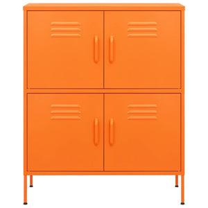 vidaXL Storage Cabinet Orange 80x35x101.5 cm Steel