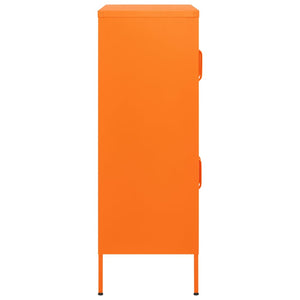 vidaXL Storage Cabinet Orange 80x35x101.5 cm Steel