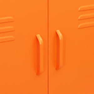 vidaXL Storage Cabinet Orange 80x35x101.5 cm Steel