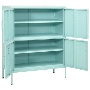 vidaXL Storage Cabinet Mint 80x35x101.5 cm Steel