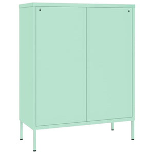 vidaXL Drawer Cabinet Mint 80x35x101.5 cm Steel