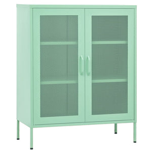 vidaXL Storage Cabinet Mint 80x35x101.5 cm Steel