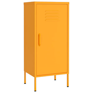 vidaXL Storage Cabinet Mustard Yellow 42.5x35x101.5 cm Steel