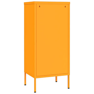 vidaXL Storage Cabinet Mustard Yellow 42.5x35x101.5 cm Steel