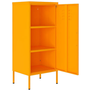 vidaXL Storage Cabinet Mustard Yellow 42.5x35x101.5 cm Steel