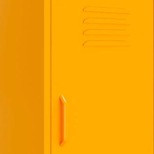 vidaXL Storage Cabinet Mustard Yellow 42.5x35x101.5 cm Steel