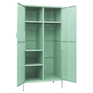 vidaXL Wardrobe Mint 90x50x180 cm Steel