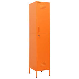 vidaXL Locker Cabinet Orange 35x46x180 cm Steel