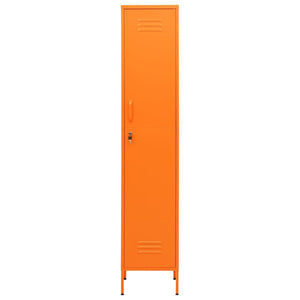 vidaXL Locker Cabinet Orange 35x46x180 cm Steel