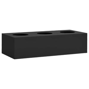 vidaXL Office Flower Box Anthracite 90x40x23 cm Steel