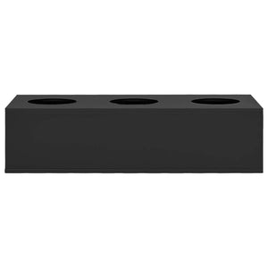 vidaXL Office Flower Box Anthracite 90x40x23 cm Steel