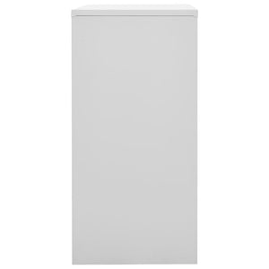 vidaXL Locker Cabinet Light Grey and Green 90x45x92.5 cm Steel