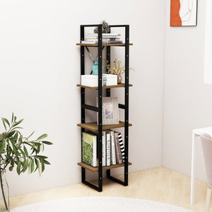 vidaXL 4-Tier Book Cabinet 40x30x140 cm Solid Pine Wood