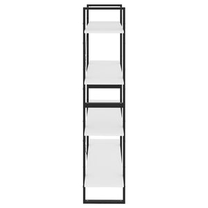 vidaXL 4-Tier Book Cabinet White 100x30x140 cm Engineered Wood