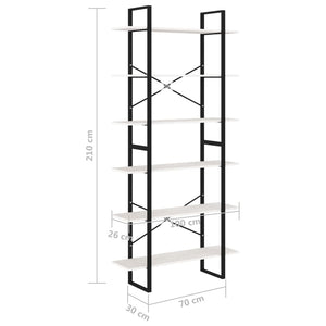 vidaXL High Cabinet White 100x30x210 cm Solid Pine Wood