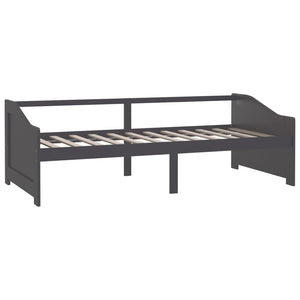 vidaXL 3-Seater Day Bed Dark Grey Solid Pinewood 90x200 cm