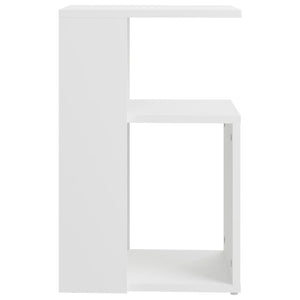 vidaXL Side Table White 36x30x56 cm Engineered Wood