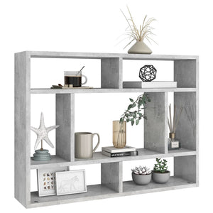 vidaXL Wall Shelf Concrete Grey 75x16x55 cm Engineered Wood