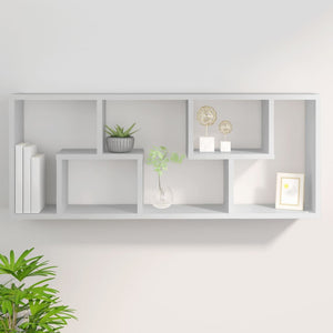 vidaXL Wall Shelf White 36x16x90 cm Engineered Wood