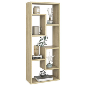 vidaXL Wall Shelf Sonoma Oak 36x16x90 cm Engineered Wood